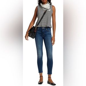 MOTHER the looker high waist ankle gray jean “ Lure me in” sz 24